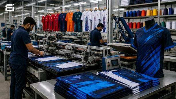 Custom jersey manufacturing unit